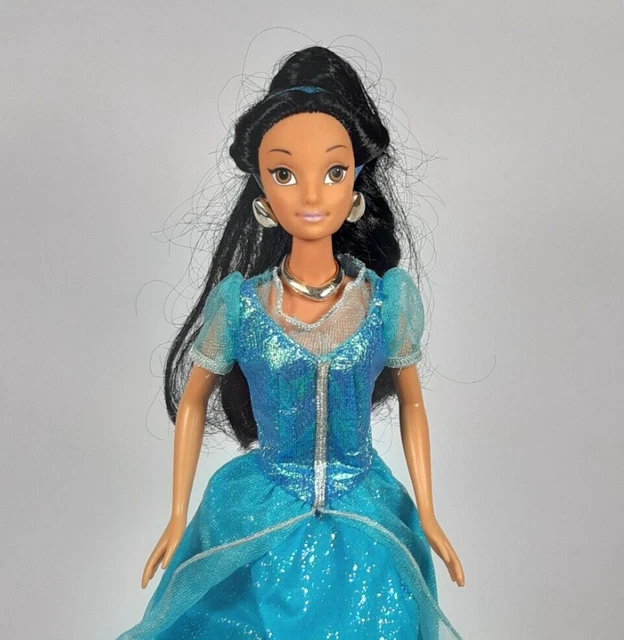 Vintage Disney Aladdin Princess Jasmine Doll Dressed Simba Toys 30cm