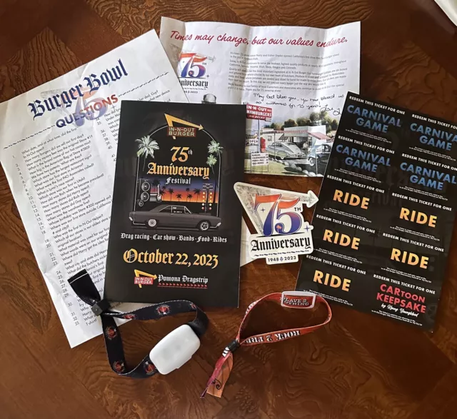 7 INNOUT BURGER 75th Anniversary Festival Concert 102223 Souvenirs