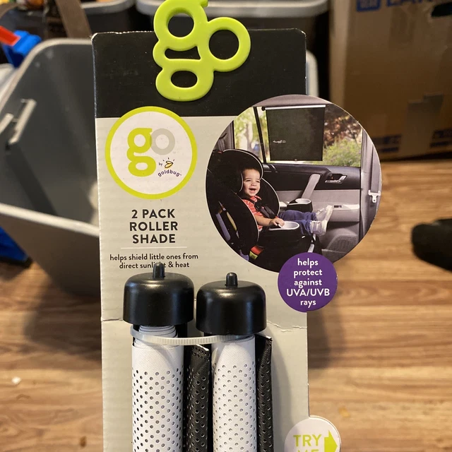 GO by Goldbug Roller Shades from Sunlight & Heat Fit most Vehicles - 2 Pack
