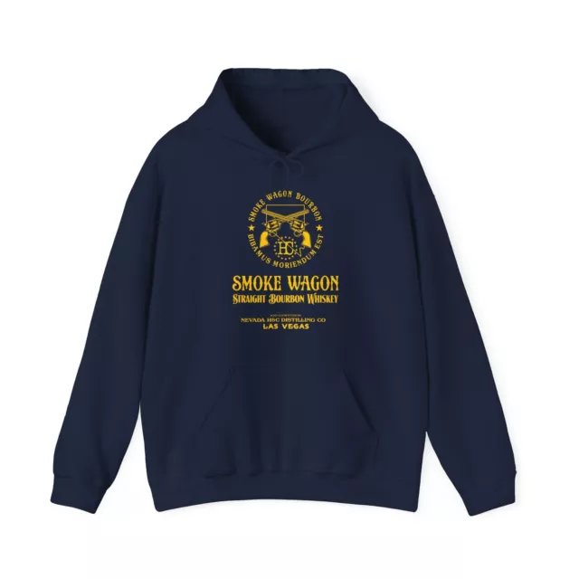 Smoke Wagon Straight Bourbon Whisky Unisex Heavy Blend Hooded Sweatshirt