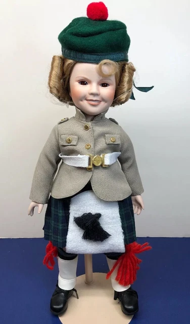 14” Dolls Of The Silver Screen Shirley Temple Porcelain Doll “W. W. Winkie” Box