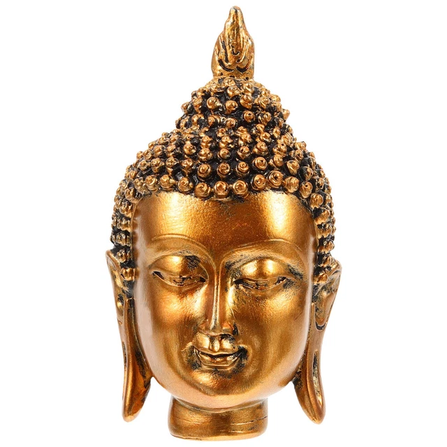 Ornement Tête De Bouddha Ornements Artisanat En Résine Bureau