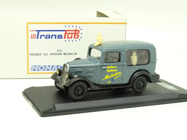 Miniroute 1/43 - Citroën C6 G Berline 1931 Bleue - Résine - Très Bon état Avec Boîte