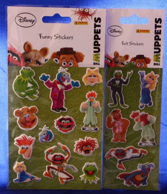 **Die Muppets**1 Bogen "Filz-Sticker"**1 Bogen "Funny-Sticker"**Panini