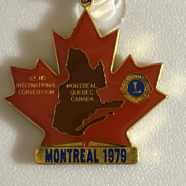 Montreal 1979 Quebec Canada International Convention Lions Club Pin