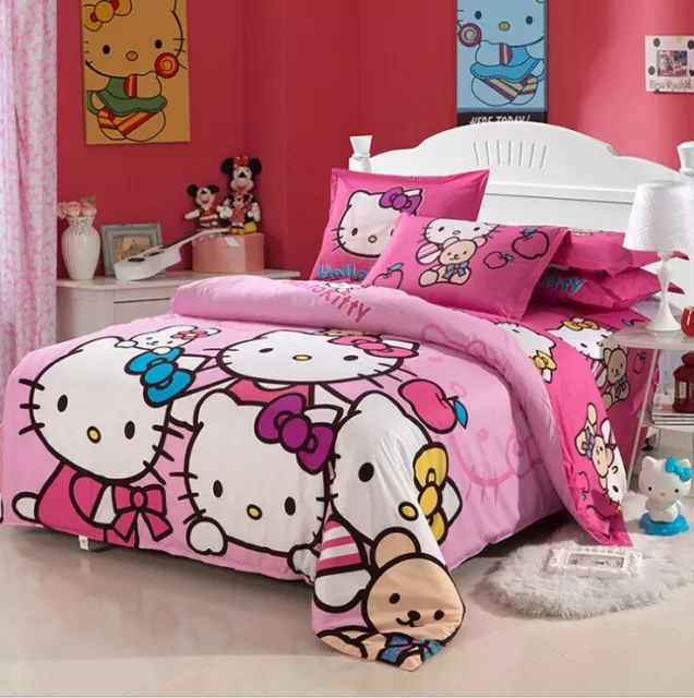 HELLO KITTY KIDS Twin Bed in a Bag, Comforter Sheet Set and Bonus Tote  Perfect $208.00 - PicClick