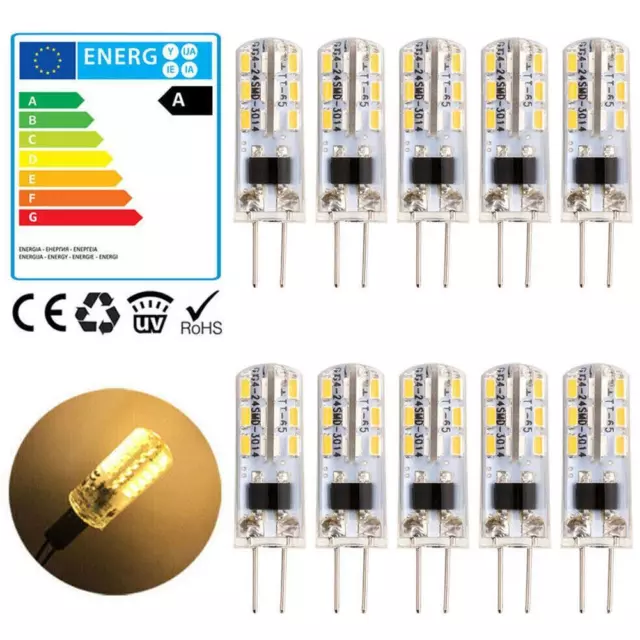 10pcs G4 Led Bulb 12V 1.5W/3W Mini Silicone Lamp Light Spotlight GXW B9E9