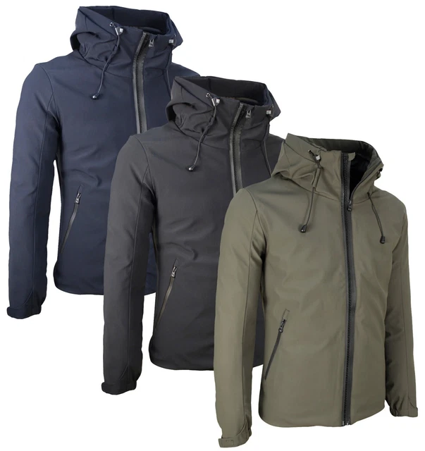 Giubbotto Uomo Invernale Piumino Imbottito con cappuccio Impermeabile parka RDV 2