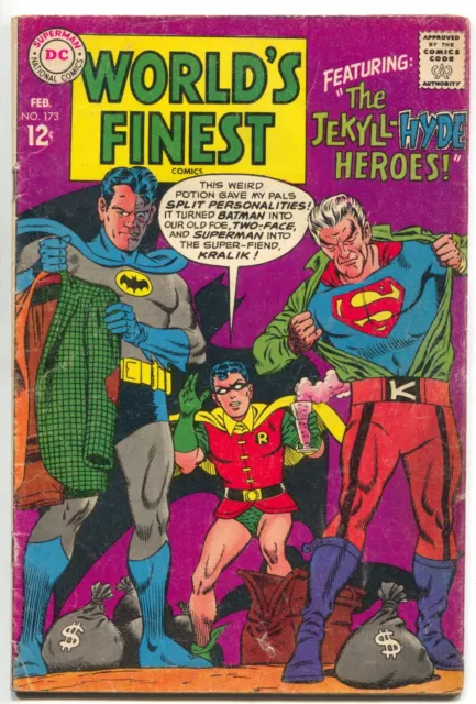 World's Finest 173 DC 1968 VG 1st Silver Age Two-Face Superman Batman