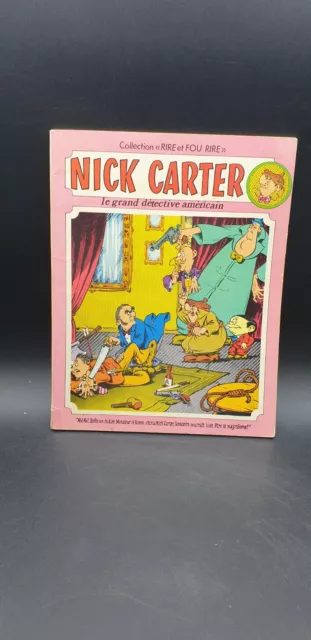 BD Nick Carter de Bonvi Sagedition 1976 collection rire et fou rire