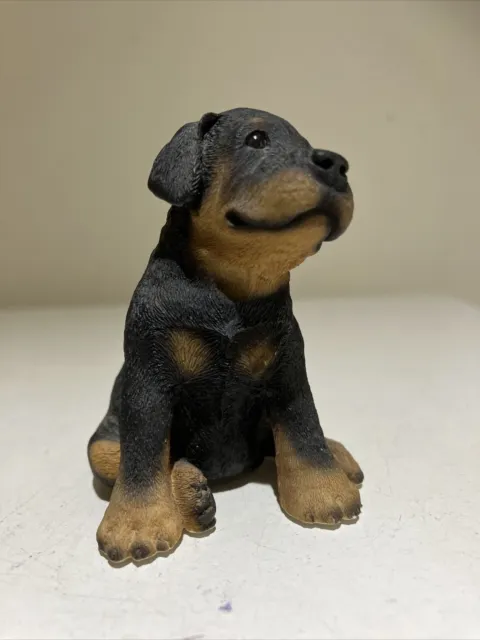 Rottweiler Puppy Dog Figurine