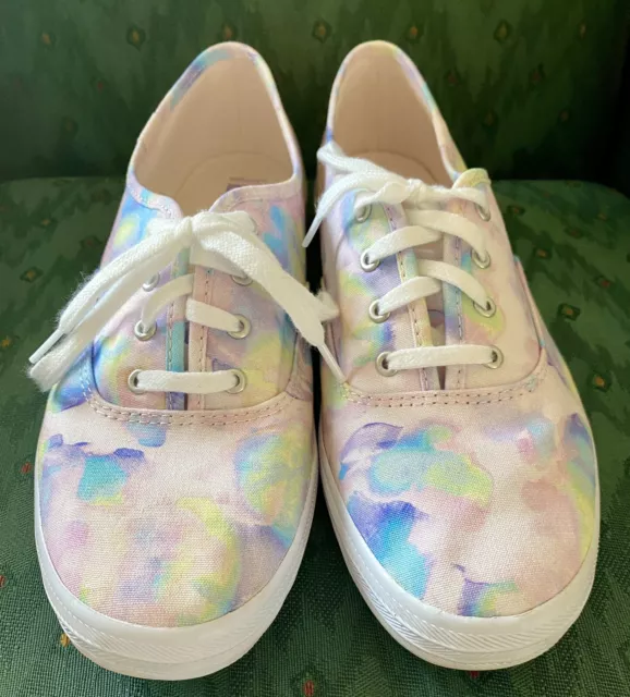 Keds Champion Women's Tie-Dye Abstract Print Sneaker Pastel Size 9.5 2