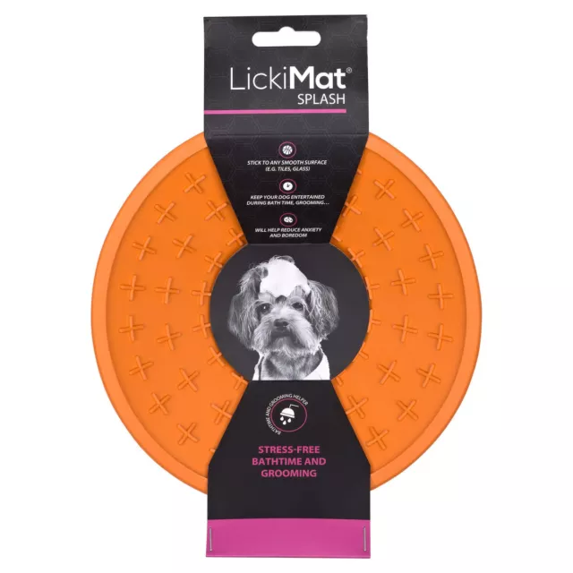 LickiMat Splash Orange, Anti-schling-matte pour Chiens, Neuf