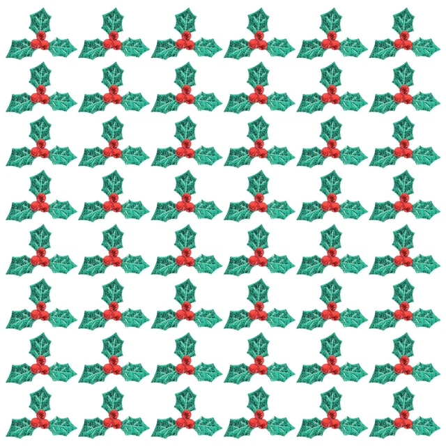 100 Pcs Agrifoglio Artificiale Accessori Fai Te Addobbi Natalizi Decorazioni