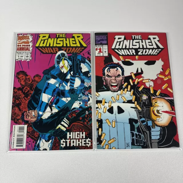 The Punisher War Zone Lot of 17 including 1993 Annual - Marvel Comics 2