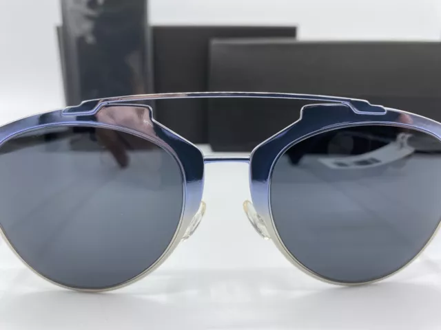 Christian Dior Reflected/ Chic Blue Fades -Silver Aviator Sunglasses Retail $598 3