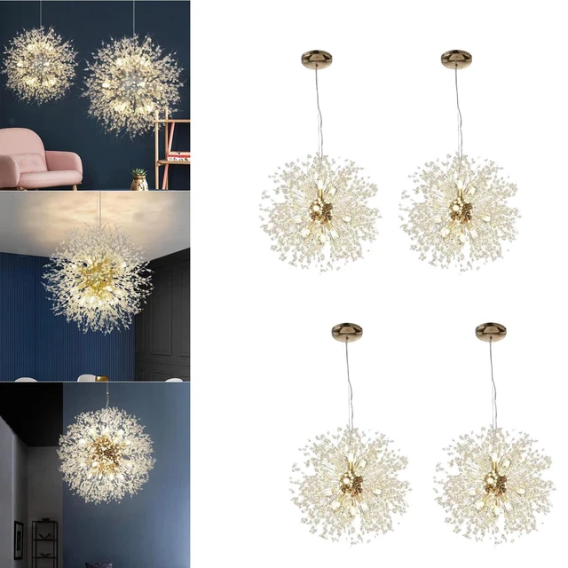 Modern Crystal Chandelier Ceiling Light Fixture for Hallway Bedroom Entryway