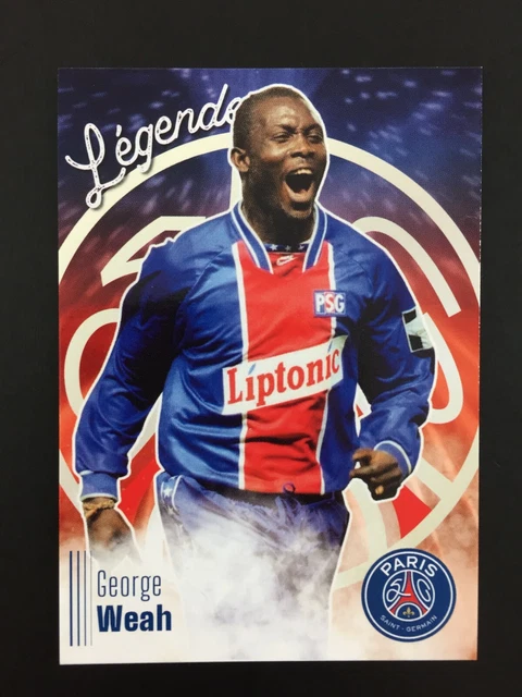 1992 French Football Cards '93 panini George Weah ROOKIE RC #28 PSG Milan Ac