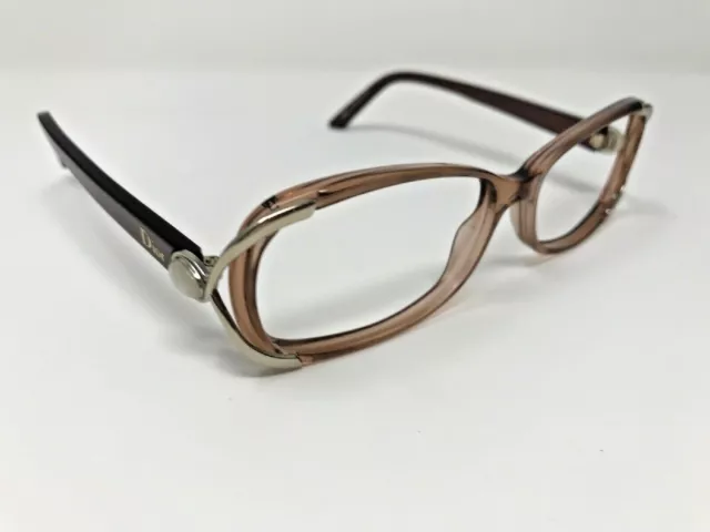 Christian Dior CD3176 ENY 54-14-130 Brown Plastic Full Rim Eyeglasses MC72