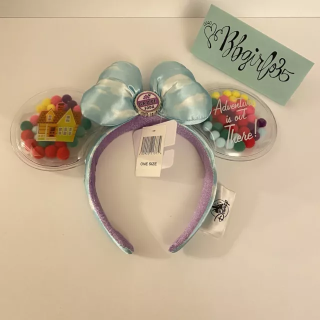 Disney Park Exclusive NWT Minnie Mouse Pixar Up Ears Headband