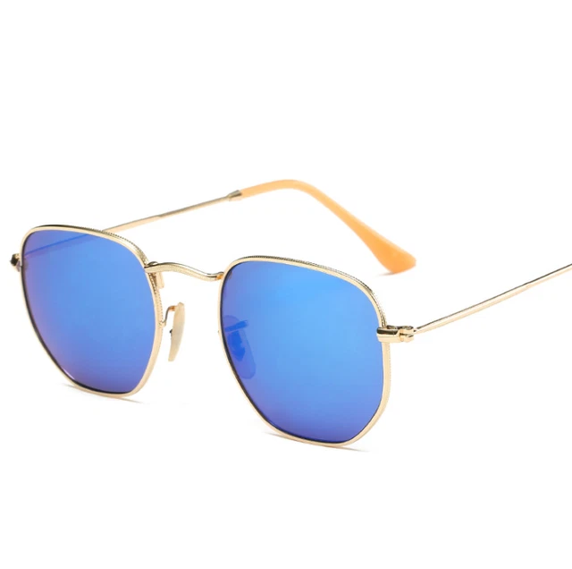 Sunglasses men and women retro metal sunglasses tide fashion coated reflective s
