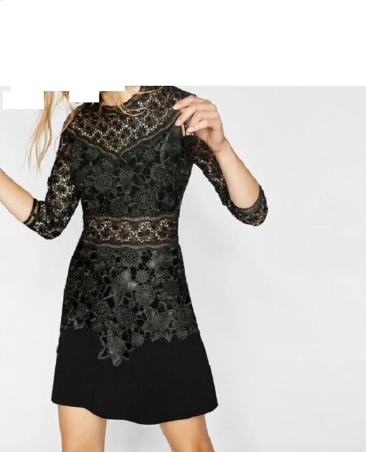 BELLE ROBE NEUVE The Kooples Taille S Couleur Noire En Dentelle