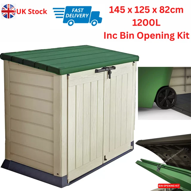 LARGE KETER STORE It Garden Lockable Storage Box XXL Shed Outside Bike