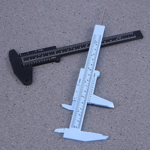 8Pcs Vernier Caliper Metric Gauge Sliding Pocket Caliper Ruler Gauge Manual