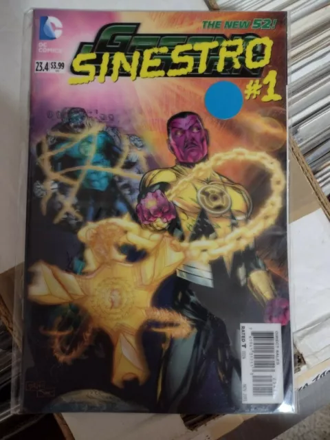 Green Lantern 23.4  2013 Dc Lenticular 3-D Motion  Cover Sinestro New 52