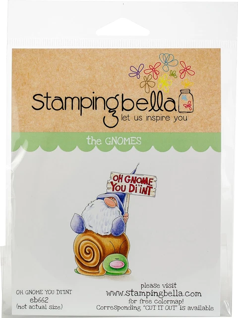 Oh Gnome You Didn'T Cling Stamps, Multicolor
