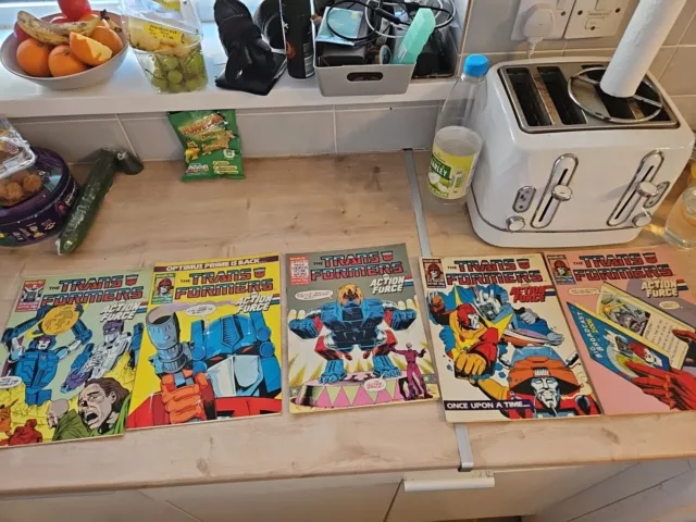 Vintage Marvel Transformers G1 UK Comics Joblot Bundle 1980’s