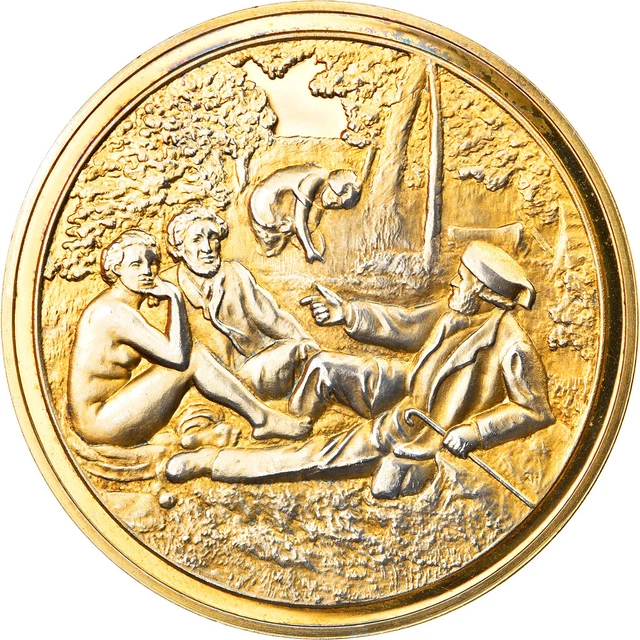 [#217931] France, Medal, Arts & Culture, Le Déjeuner sur l'herbe de Edouard Mane