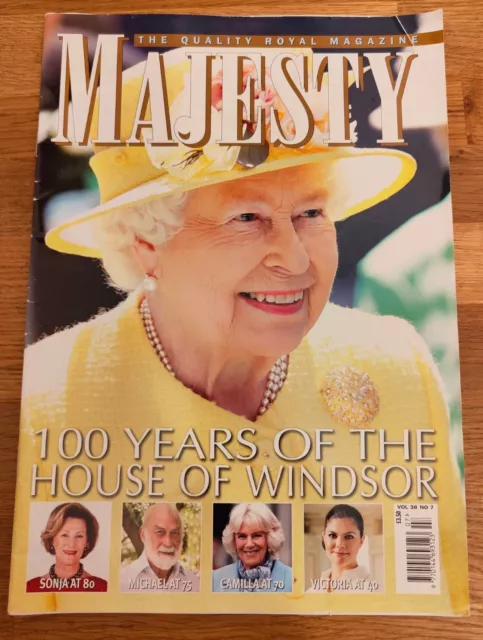 MAGAZINE - Majesty The Official Royal Magazine Vol #38 No #7 Diana Kate William