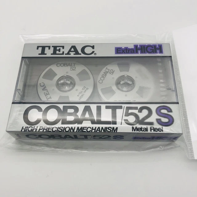 超レア　TEAC cobalt52/BL ExtraHIGH カセットテープ TEAC COBALT 52S Extra High 52min Type II Silver Metal Reel