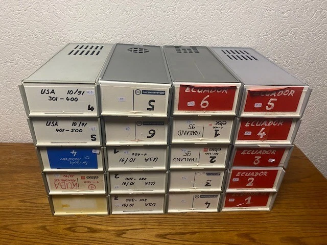 20 alte Dia-Boxen Dia-Kästen mit je 2x50er Universal-Magazinen