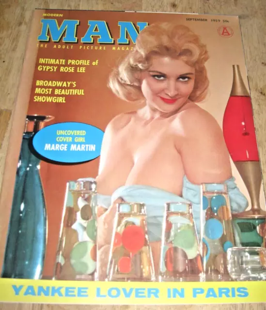 Vintage Modern man Magazine July 1966 Pin Up