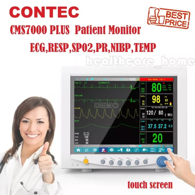 CONTEC ICU CCU 6-Parameter touch Vital Signs Patient monitor Cardiac Machine