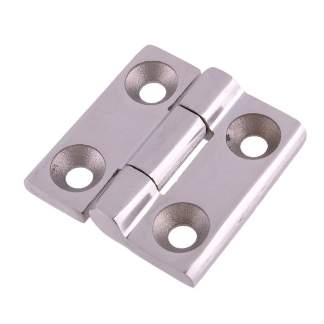1Pcs Butt porta cerniera 50x50mm acciaio inox pieghevole Horsebox barca Marine