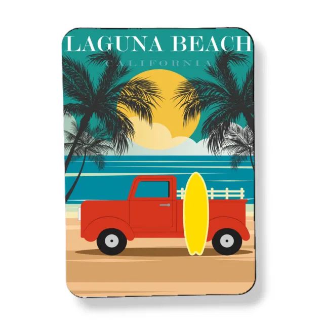 Vintage Leguna Beach California Travel Poster Magnet Sublimated 3"x4" Retro Gift