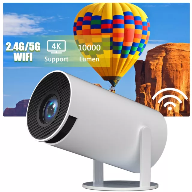 10000 Lumen LED Beamer 1080P FHD Projector WiFi 5G Bluetooth Home Theater Cinema