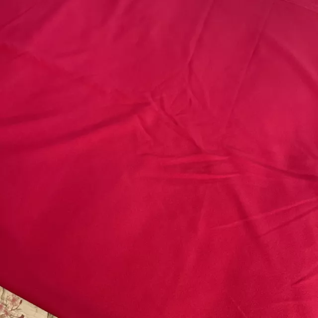 Raspberry Red Vintage Double Knit Polyester Fabric 60" Wide By 94” Long 2.5+ Yds