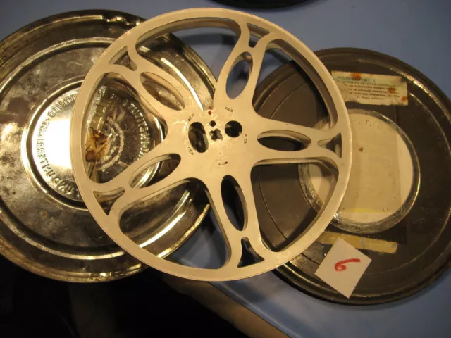 Große 16 mm Filmspule-Film Spule aus Metall mit Dose für 300 Meter-Nr.6