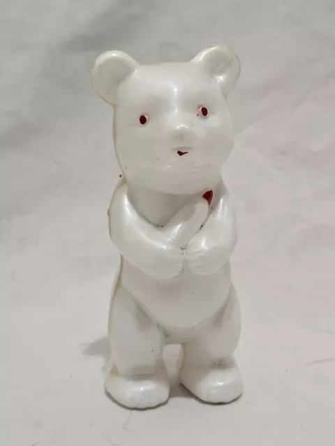 Vintage Kohler Western Germany Wind Up Hard Plastic Bear - Working - 4.5"T