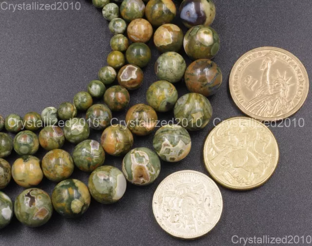 Natural Rhyolite Kambaba Jasper Gemstone Round Beads 6mm 8mm 10mm 12mm 15.5" 2