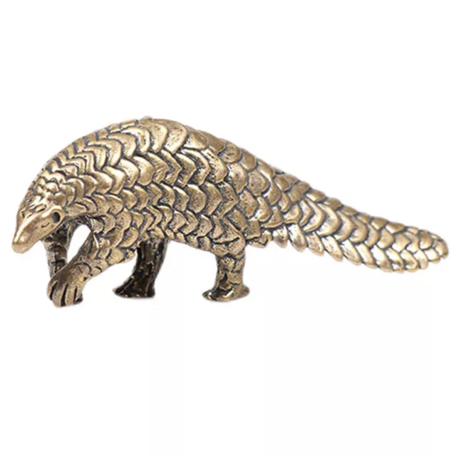 Ottone Piccolo Vaso Di Bronzo Pangolin Ufficio Regali Natale Ornamenti 3