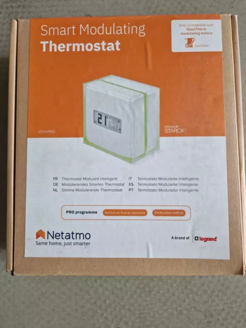 Thermostat modulant intelligent et connecté -OTH-PRO NETATMO