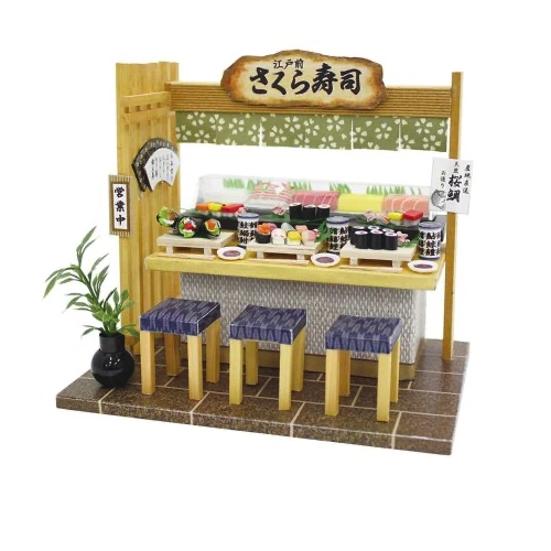 A View Inside a Japanese Soba Restaurant that Utilizes an Old Folk