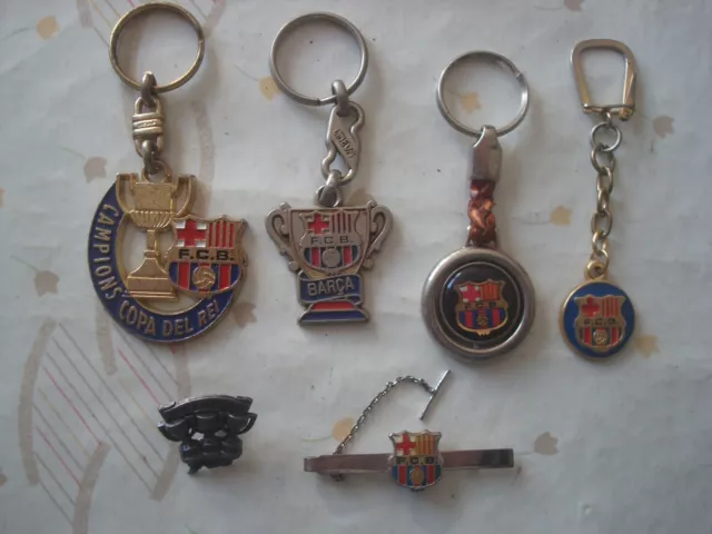 Lote  Llaveros , Pasador corbata , Pin,  FCB. Futbol Club Barcelona