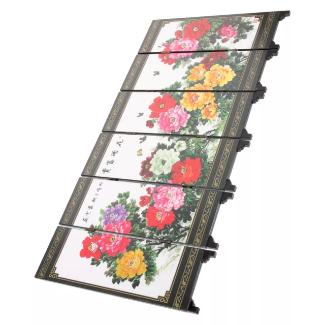 Mini Chinese Antique Painting Folding Screen Divider-LM