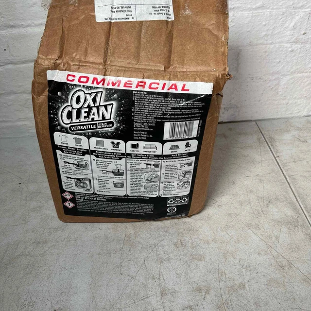 OxiClean Stain Remover Commercial, Regular Scent, 30lb 3320084012, READ